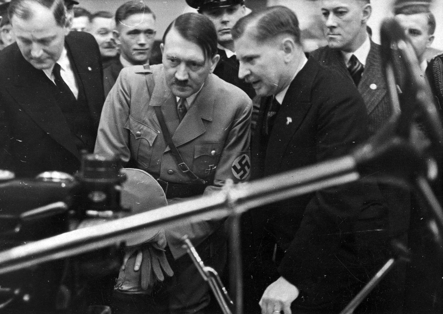 Adolf Hitler at the automobile show